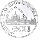 1000 Forint 1995, KM# 720, Hungary, Integration into the European Union, Parliament of Budapest