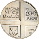 200 Forint 1976, KM# 608, Hungary, Hungarian Painters, Pál Szinyei Merse