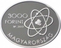 3000 Forint 2013, KM# 856, Hungary, Hungarian Nobel Prize Winners, Eugene Wigner