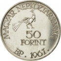50 Forint 1967, KM# 578, Hungary, 85th Anniversary of Birth of Zoltán Kodály