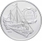 500 Forint 1993, KM# 702, Hungary, Old Danube Ships, Árpád