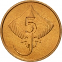 5 Aurar 1981, KM# 24, Iceland