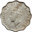 1 Anna 1940-1941, KM# 537, India, British (British Raj), George VI