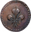 1 Doudou 1720-1835, KM# 35, Pondicherry