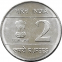 2 Rupees 2009, KM# 368, India, Republic, 200th Anniversary of Birth of Louis Braille