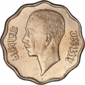 10 Fils 1938, KM# 103a, Iraq, Ghazi I
