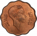 10 Fils 1943, KM# 108, Iraq, Faisal II