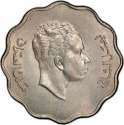 10 Fils 1953, KM# 112, Iraq, Faisal II