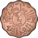 4 Fils 1943, KM# 107, Iraq, Faisal II