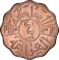 4 Fils 1943, KM# 107, Iraq, Faisal II