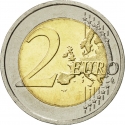2 Euro 2015, KM# 84, Ireland, 30th Anniversary of the Flag of Europe
