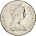 1 Crown 1978, KM# 43, Isle of Man, Elizabeth II, 25th Anniversary of the Accession of Elizabeth II to the Throne, Coronation
