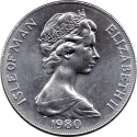 1 Crown 1980, KM# 63, Isle of Man, Elizabeth II, 200th Anniversary of the Derby