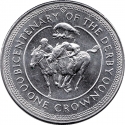 1 Crown 1980, KM# 63, Isle of Man, Elizabeth II, 200th Anniversary of the Derby