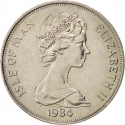 1 Crown 1984, KM# 122, Isle of Man, Elizabeth II, 500th Anniversary of the College of Arms, England and College of Arms