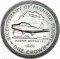 1 Crown 1983, KM# 105, Isle of Man, Elizabeth II, 200th Anniversary of Manned Flight, Gloster Whittle Jet, D.M.I.H.E.