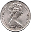 1 Crown 1970, KM# 18, Isle of Man, Elizabeth II, Cats, Manx Cat