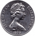 1 Crown 1979, KM# 47, Isle of Man, Elizabeth II, Millennium of Tynwald, English Cog and Castle Rushen