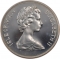 25 Pence 1975, KM# 31a, Isle of Man, Elizabeth II, Cats, Manx Cat