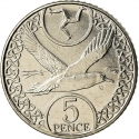 5 Pence 2017-2021, KM# 1580, Isle of Man, Elizabeth II