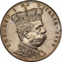2 Lire 1890-1896, KM# 3, Italian Eritrea, Umberto I
