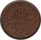 10 Centesimi 1893-1894, KM# 27, Italy, Umberto I