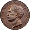 10 Centesimi 1911, KM# 51, Italy, Victor Emmanuel III, 50th Anniversary of the Kingdom of Italy