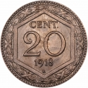 20 Centesimi 1918-1920, KM# 58, Italy, Victor Emmanuel III