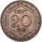 20 Centesimi 1918-1920, KM# 58, Italy, Victor Emmanuel III