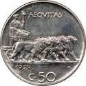 50 Centesimi 1919-1935, KM# 61, Italy, Victor Emmanuel III
