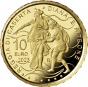 10 Euro 2023, Italy, Fountains of Italy, Diana and Actaeon