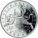 10 Euro 2012, KM# 446, Italy, Italy of Arts, Ferrara