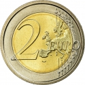 2 Euro 2012, KM# 350, Italy, 10th Anniversary of Euro Coins and Banknotes