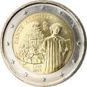 2 Euro 2015, KM# 381, Italy, 750th Anniversary of Birth of Dante Alighieri