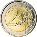2 Euro 2015, KM# 381, Italy, 750th Anniversary of Birth of Dante Alighieri