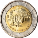2 Euro 2016, KM# 393, Italy, 550th Anniversary of Death of Donatello