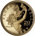 20 Euro 2014, KM# 369, Italy, Flora and Fauna in Art Masterpieces, Flora: Baroque