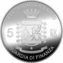 5 Euro 2024, KM# 533, Italy, 250th Anniversary of the Founding of the Guardia di Finanza
