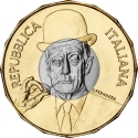 5 Euro 2017, KM#  402, Italy, Great Italian Artists, Totò