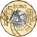 5 Euro 2017, KM#  402, Italy, Great Italian Artists, Totò