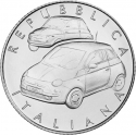 5 Euro 2018, KM# 413, Italy, 60th Anniversary of the Fiat 500