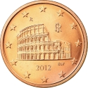 5 Euro Cent 2002-2024, KM# 212, Italy