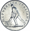 2 Lire 1946-1950, KM# 88, Italy