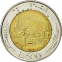 500 Lire 1982-2001, KM# 111, Italy