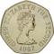 50 Pence 1983-1997, KM# 58.1, Jersey, Elizabeth II