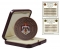 5 Dinars 2014, KM# 92, Jordan, Abdullah II, 50th Anniversary of the Central Bank of Jordan, Box with a certificate of authenticity