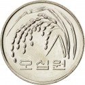 50 Won 1983-2024, KM# 34, Korea, South