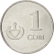 1 Som 2008, KM# 14, Kyrgyzstan