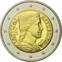 2 Euro 2014-2024, KM# 157, Latvia