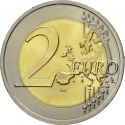 2 Euro 2015, KM# 171, Latvia, Black Stork Protection Plan